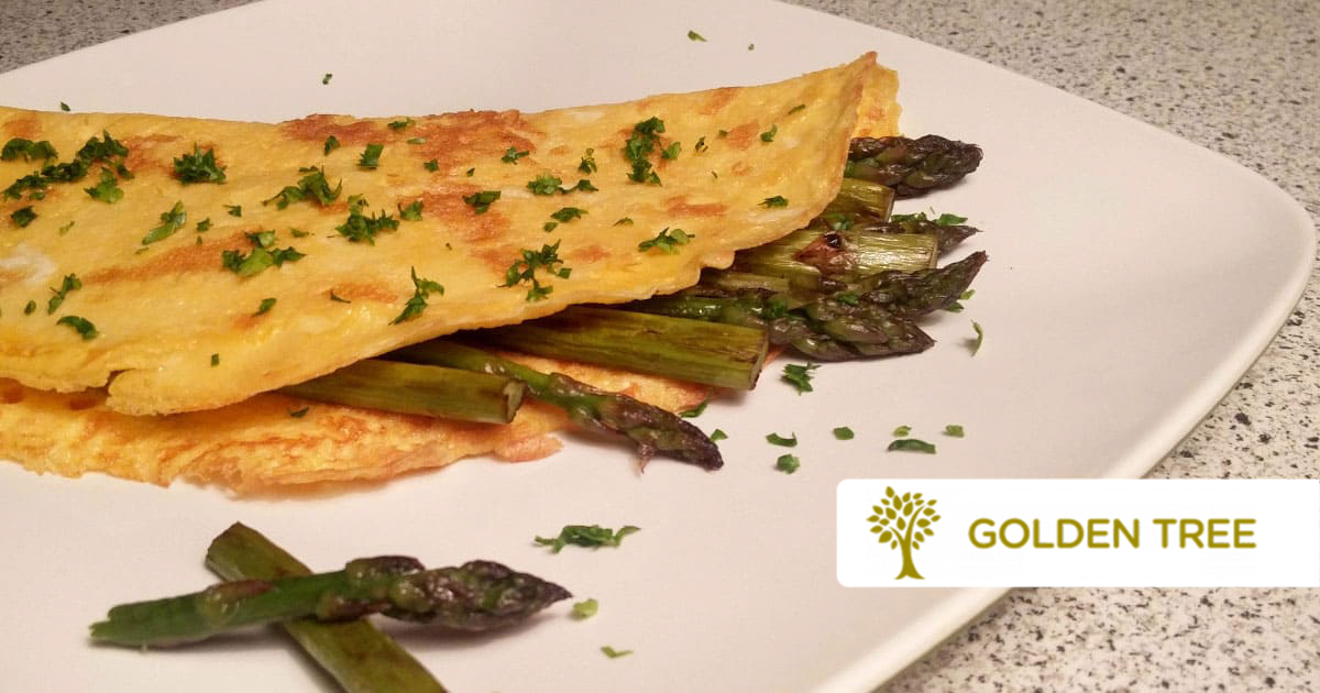 Frittata soffice con asparagi