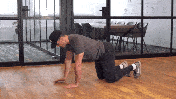 Plank con sollevamento alternato di braccia e gambe