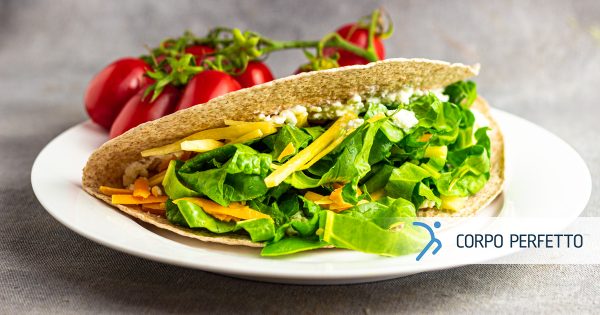 Involtino vegetariano con formaggio e verdure