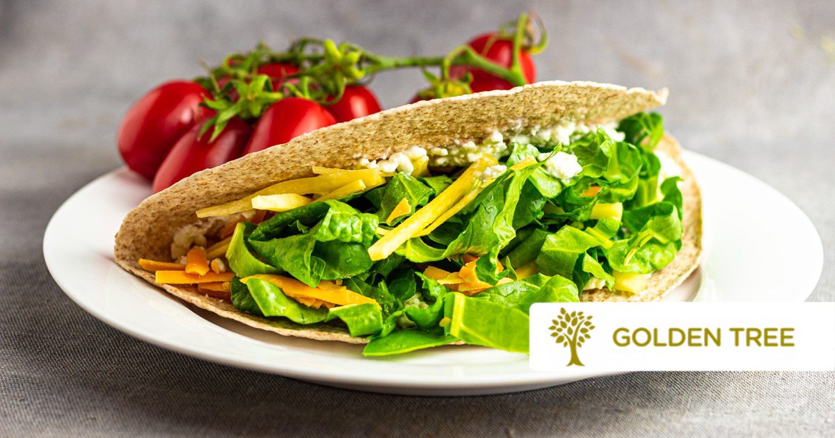 Involtino vegetariano con formaggio e verdure
