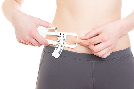 Determinare la percentuale di grasso corporeo con un calibro